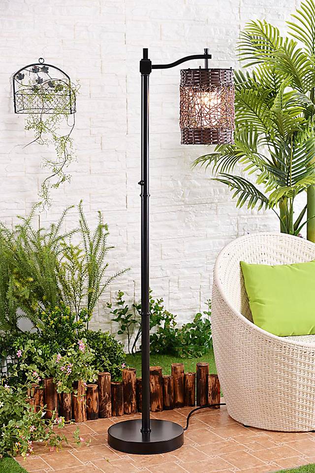 Brenty Brown Outdoor Floor Lamp - Thumbnail - Image 14