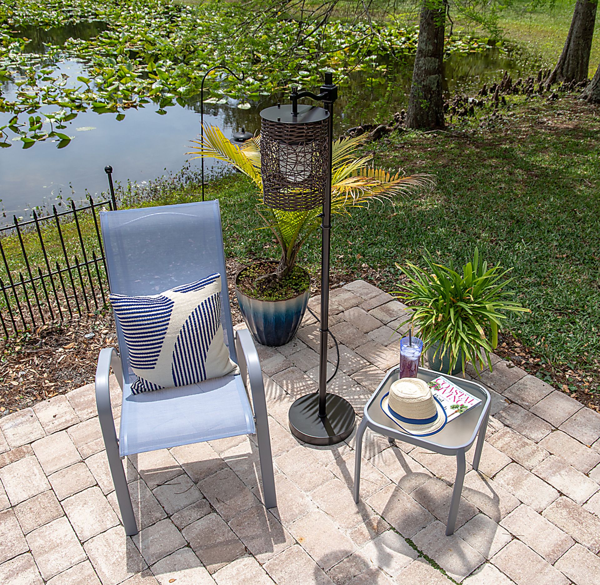 Brenty Brown Outdoor Floor Lamp - Image 3
