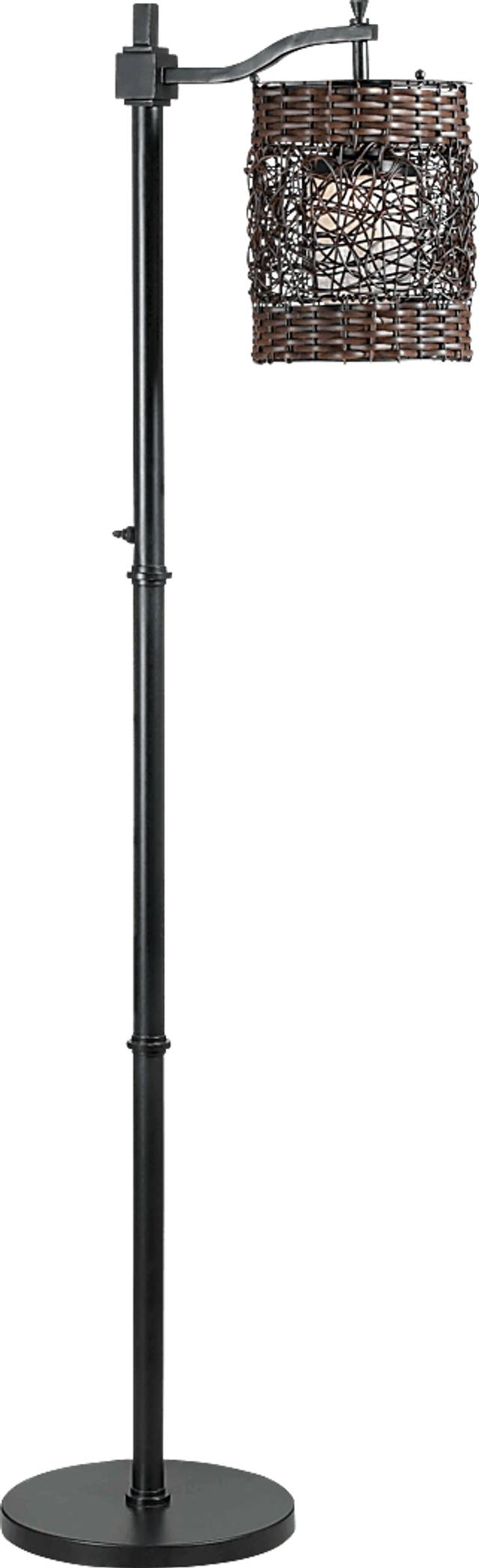 Brenty Brown Outdoor Floor Lamp - Thumbnail - Image 1