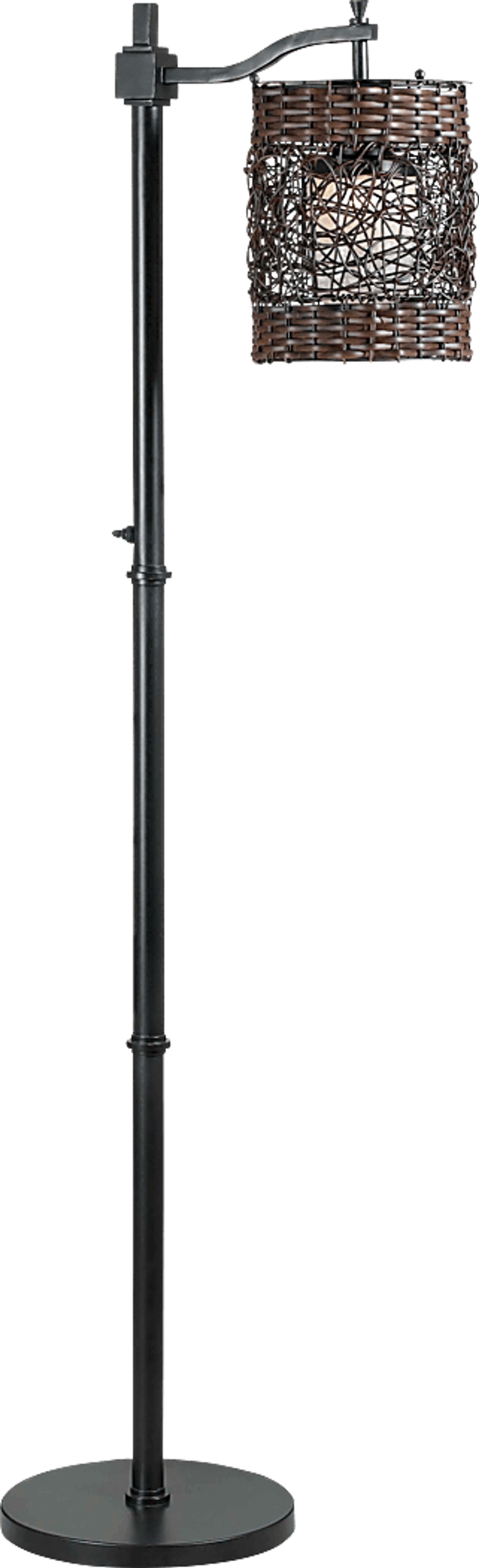 Brenty Brown Outdoor Floor Lamp - Image 1