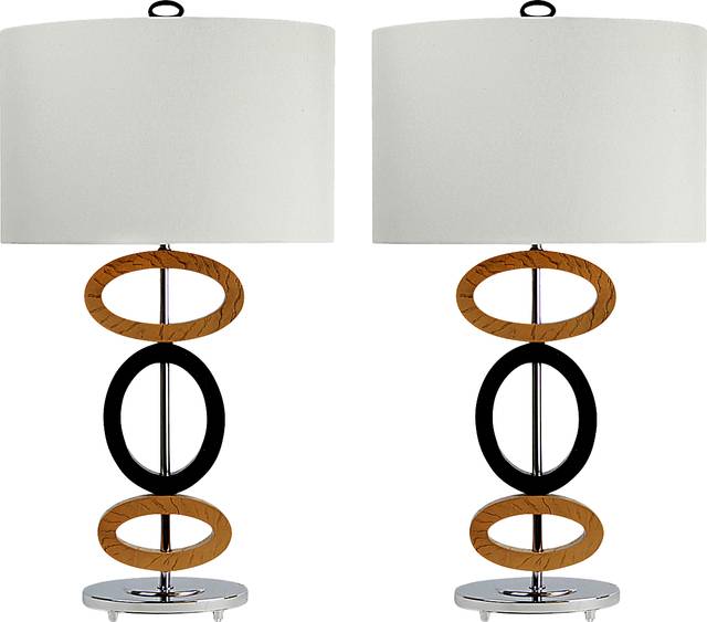 Brescia Road Brown Lamp, Set of 2 - Thumbnail - Image 1