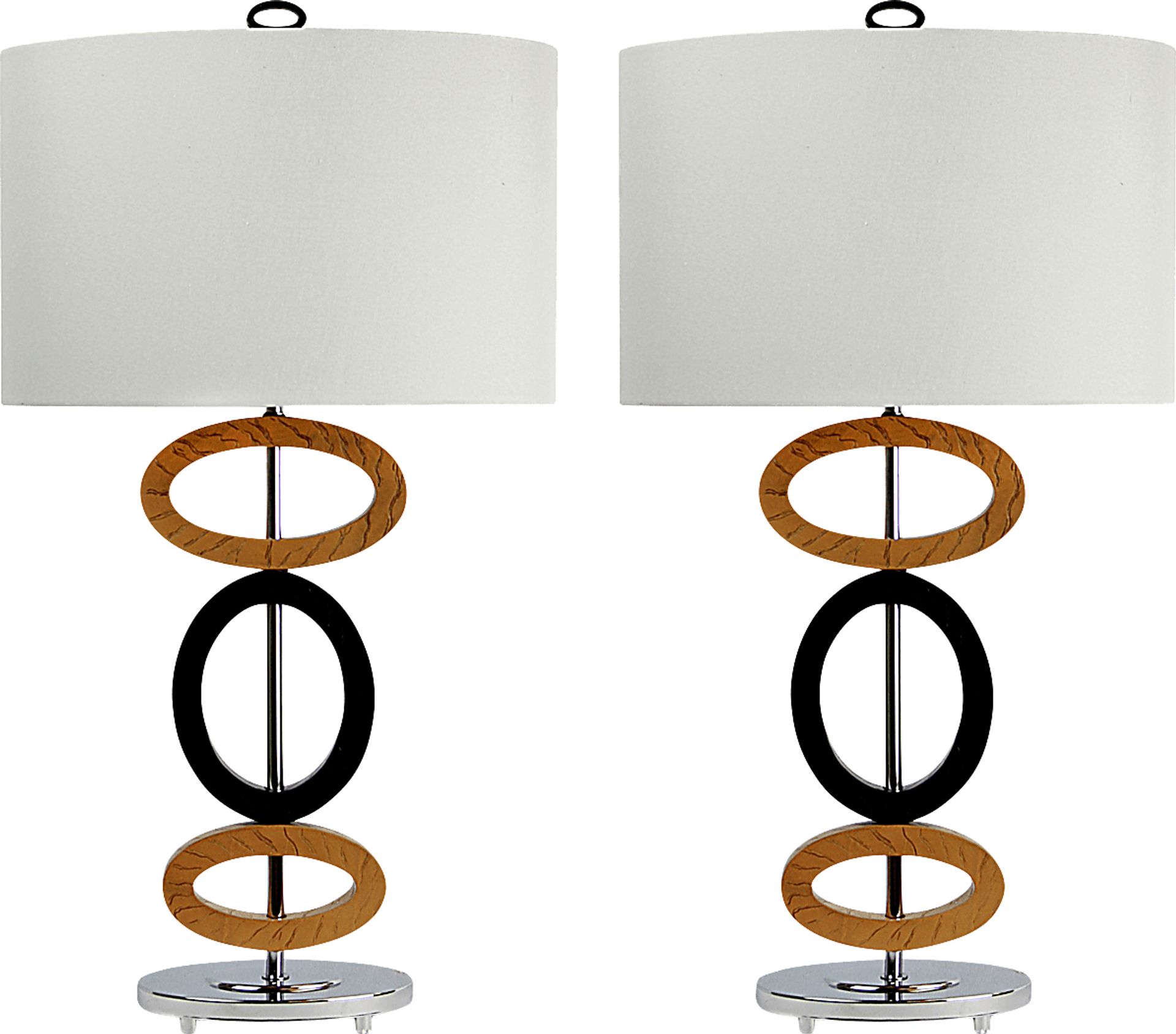 Brescia Road Brown Table Lamps, Set of 2 - Image 1
