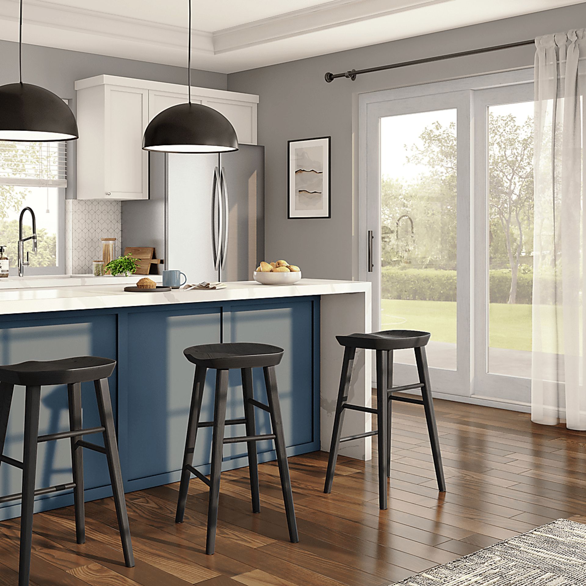 Bresland Black Bar Stool - Image 2