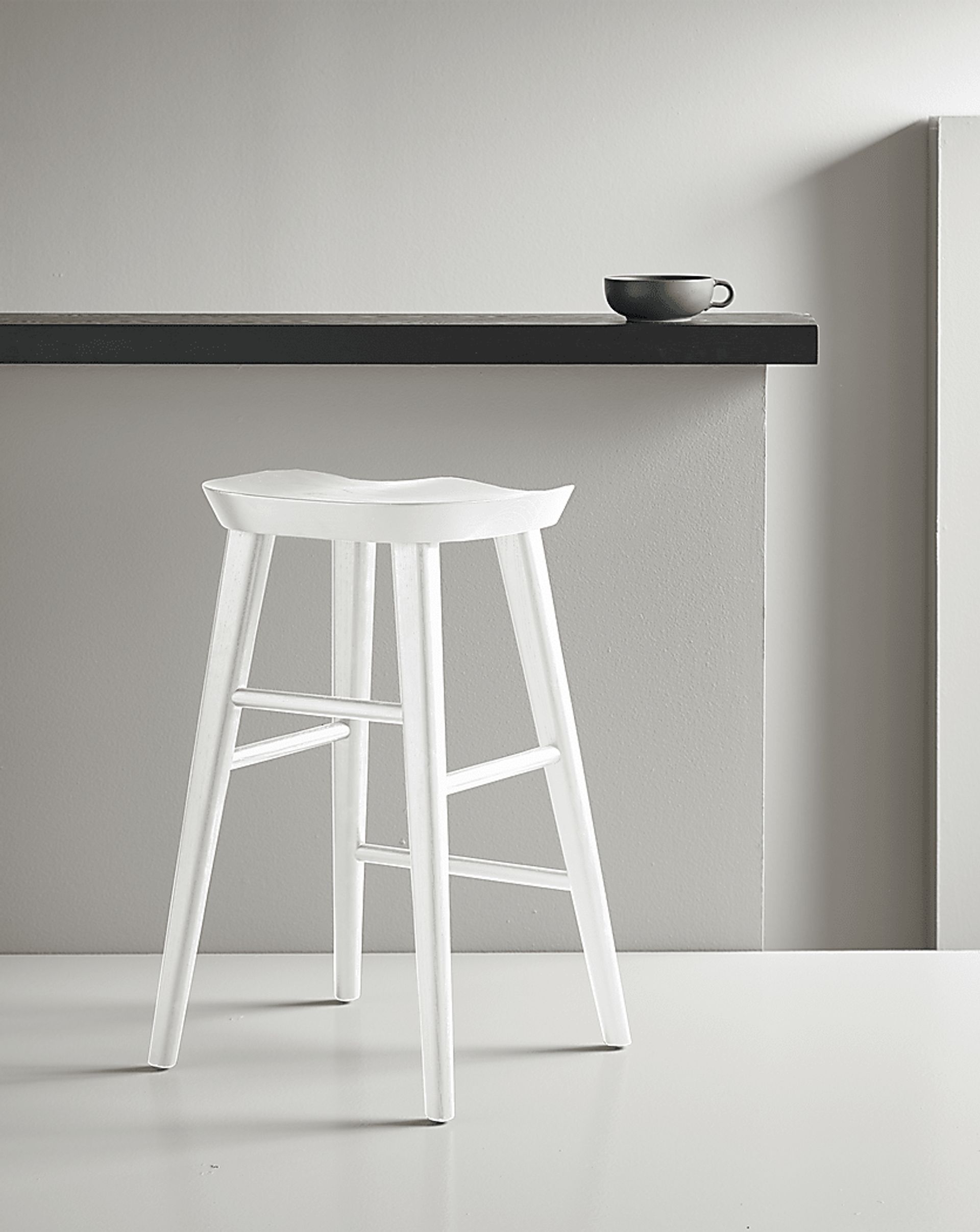 Bresland White Counter Stool - Image 2