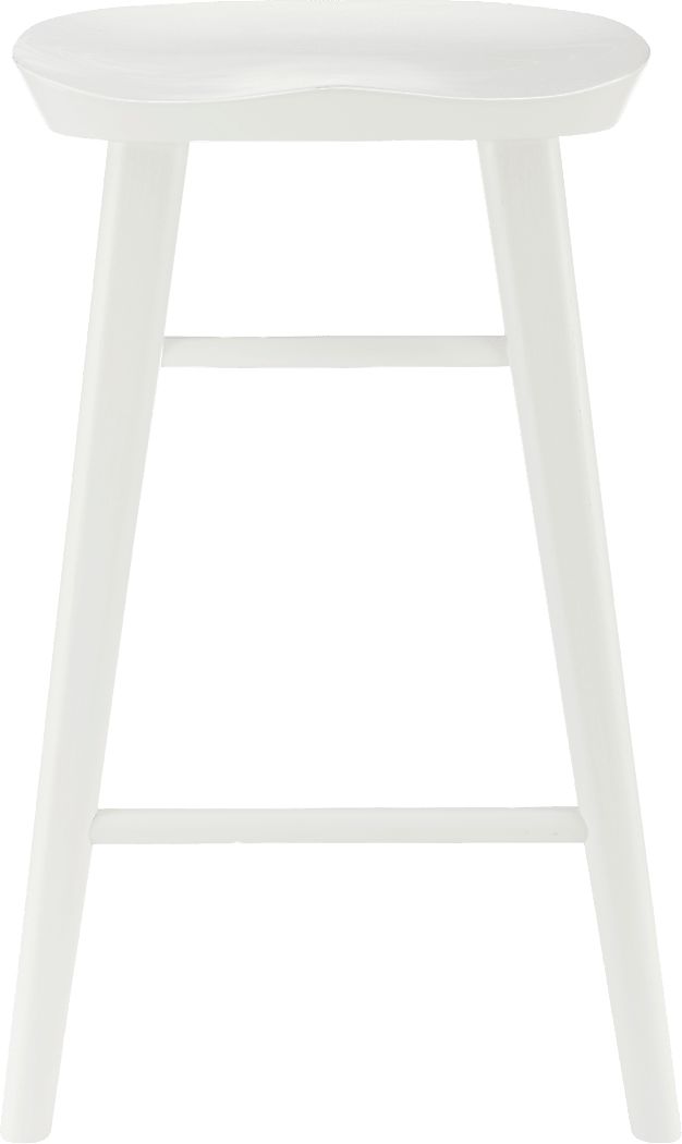 Bresland White Counter Stool