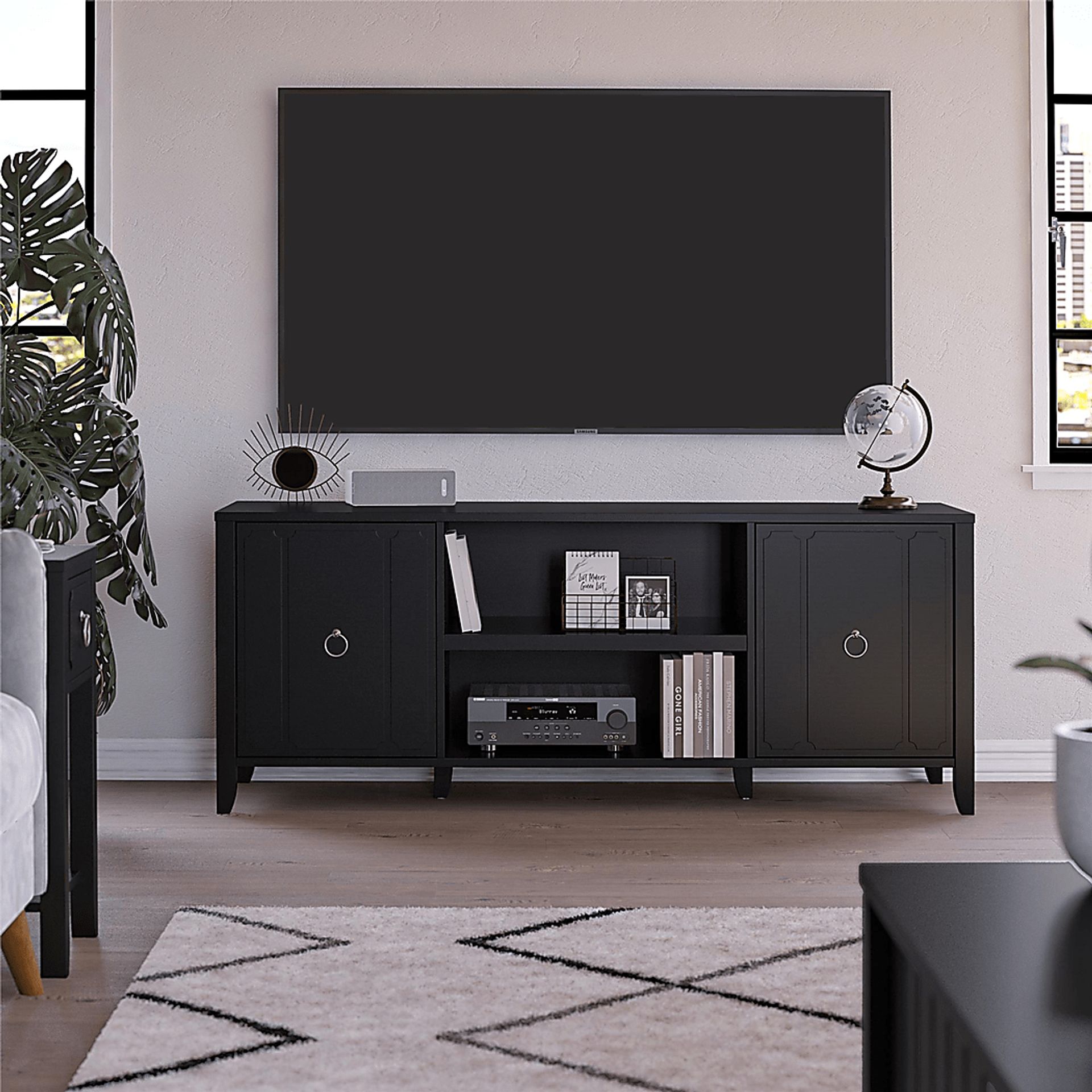 Breslaw Black 59 in. Console - Image 2