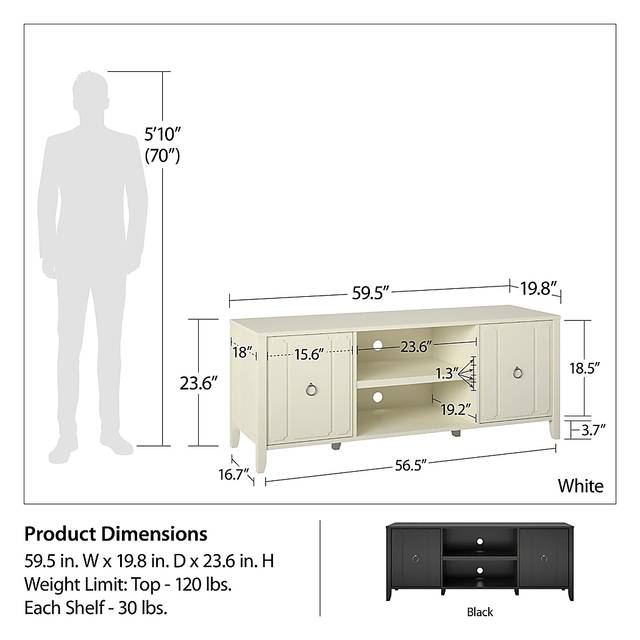 Breslaw Ivory 59 in. Console - Thumbnail - Image 11