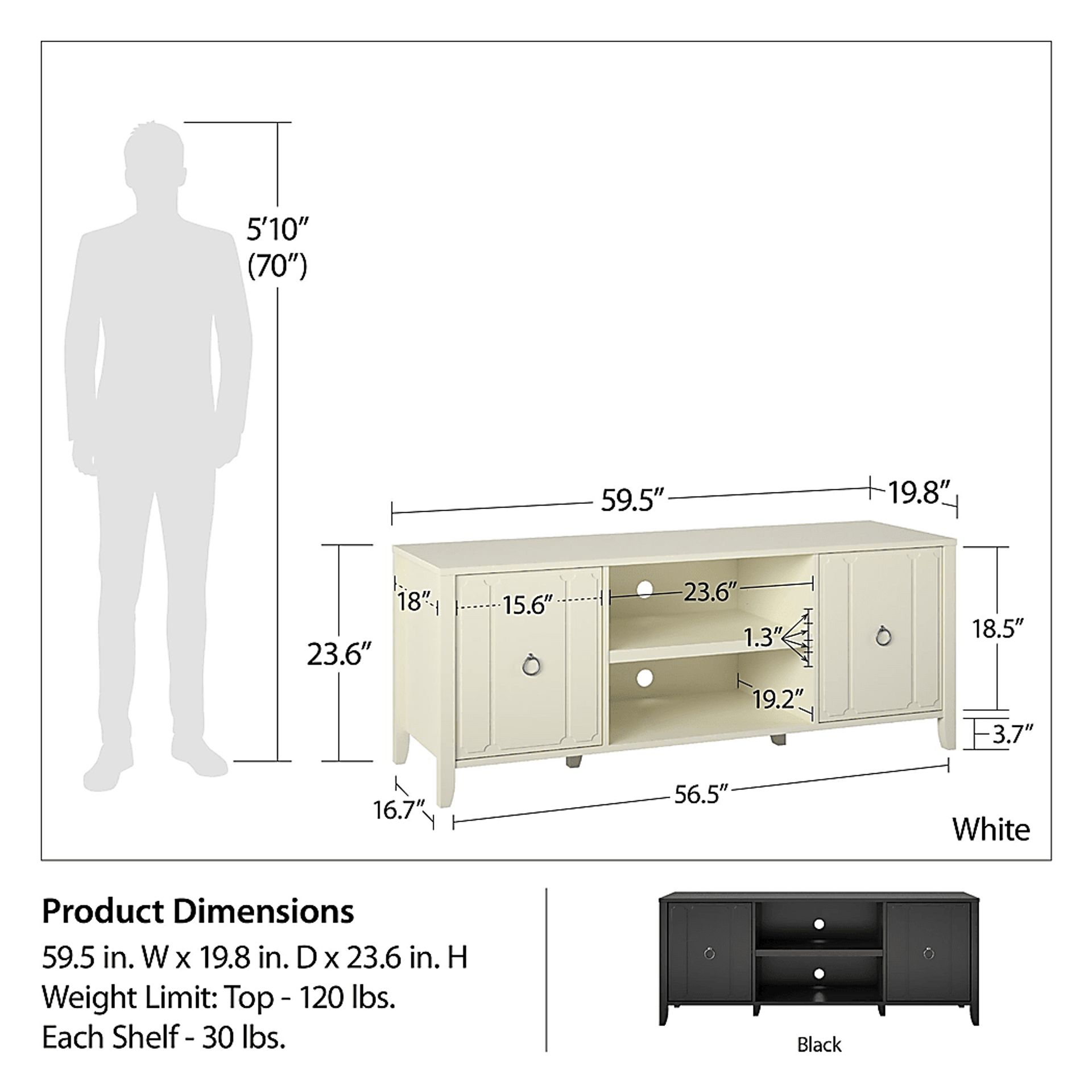 Breslaw Ivory 59 in. Console - Image 11