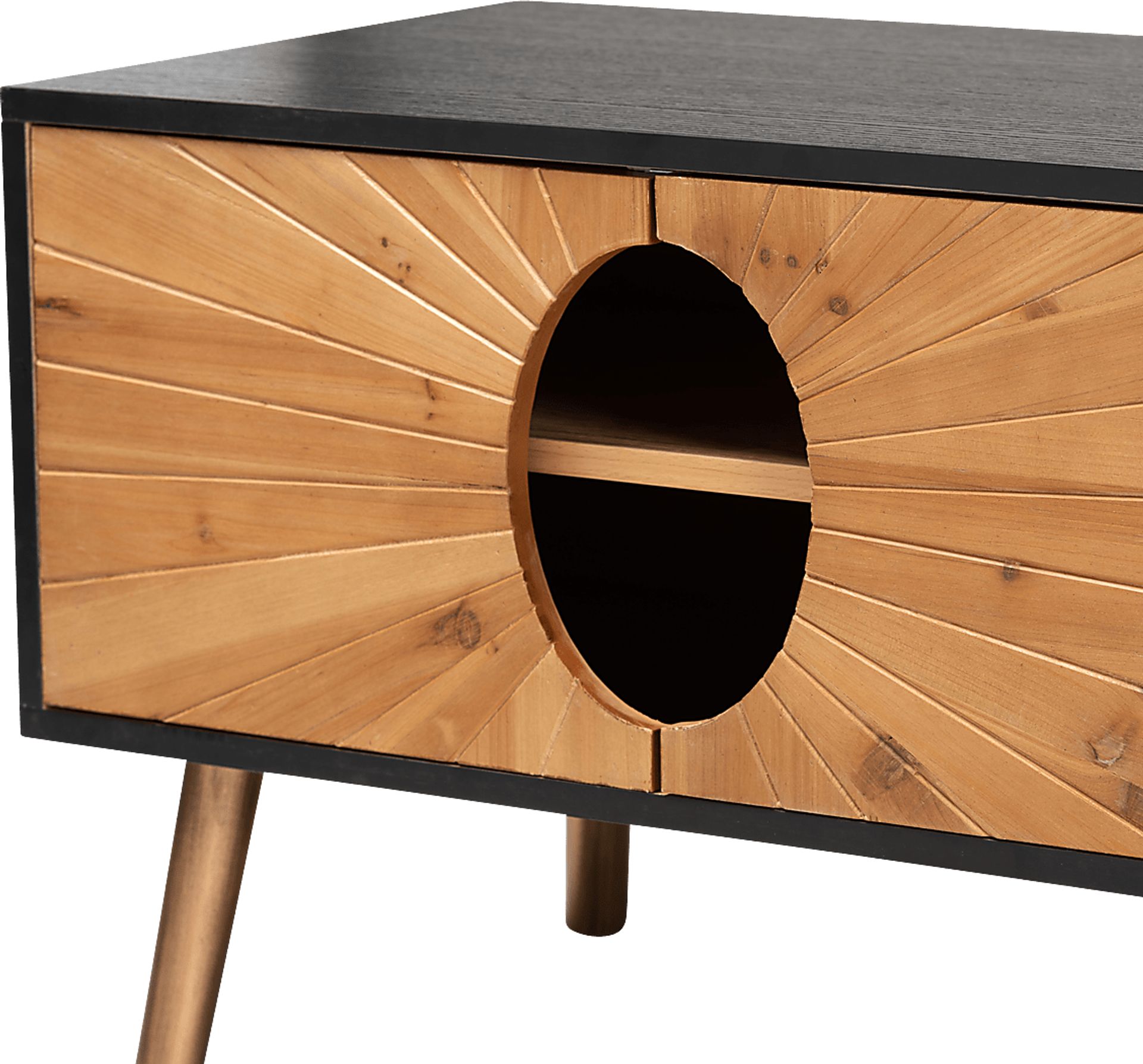 Bretcoe Brown 55.5in. Console - Image 7