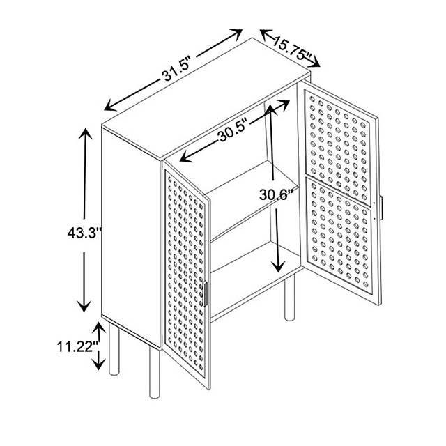 Bretton Bay Natural Accent Cabinet - Thumbnail - Image 11