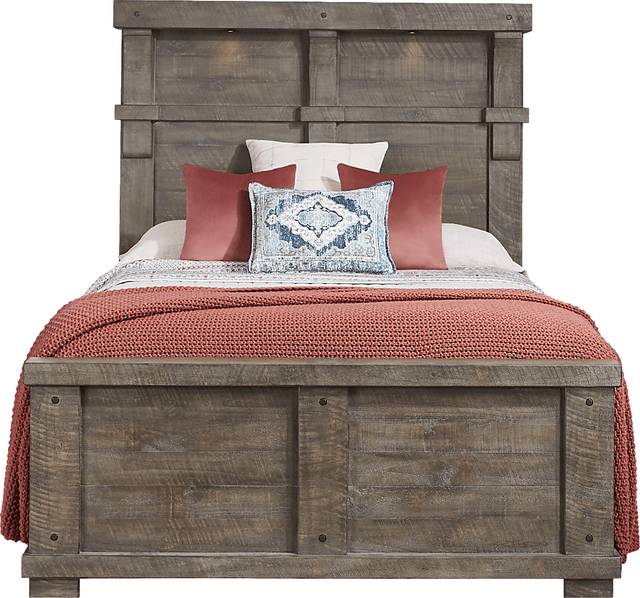 Bretten Crossing Gray 3 Pc King Panel Bed - Thumbnail - Image 3