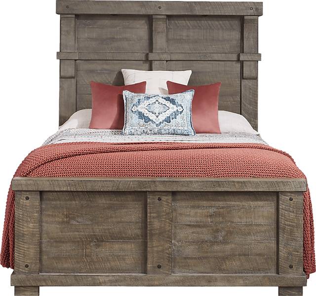 Bretten Crossing Gray 3 Pc King Panel Bed - Thumbnail - Image 1