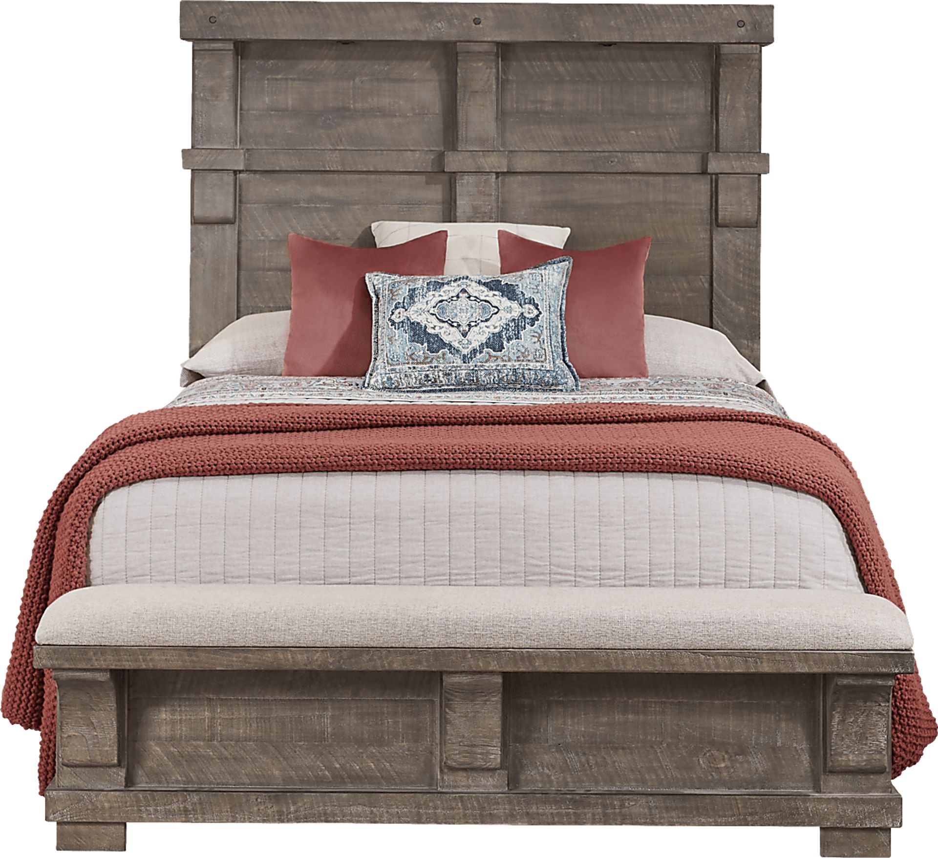 Bretten Crossing Gray 7 Pc Queen Bedroom - Image 2