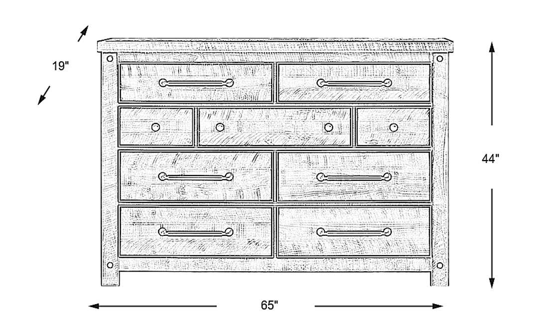 Bretten Crossing Gray Dresser