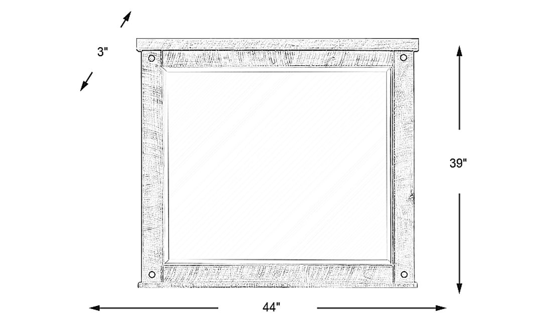 Bretten Crossing Gray Mirror