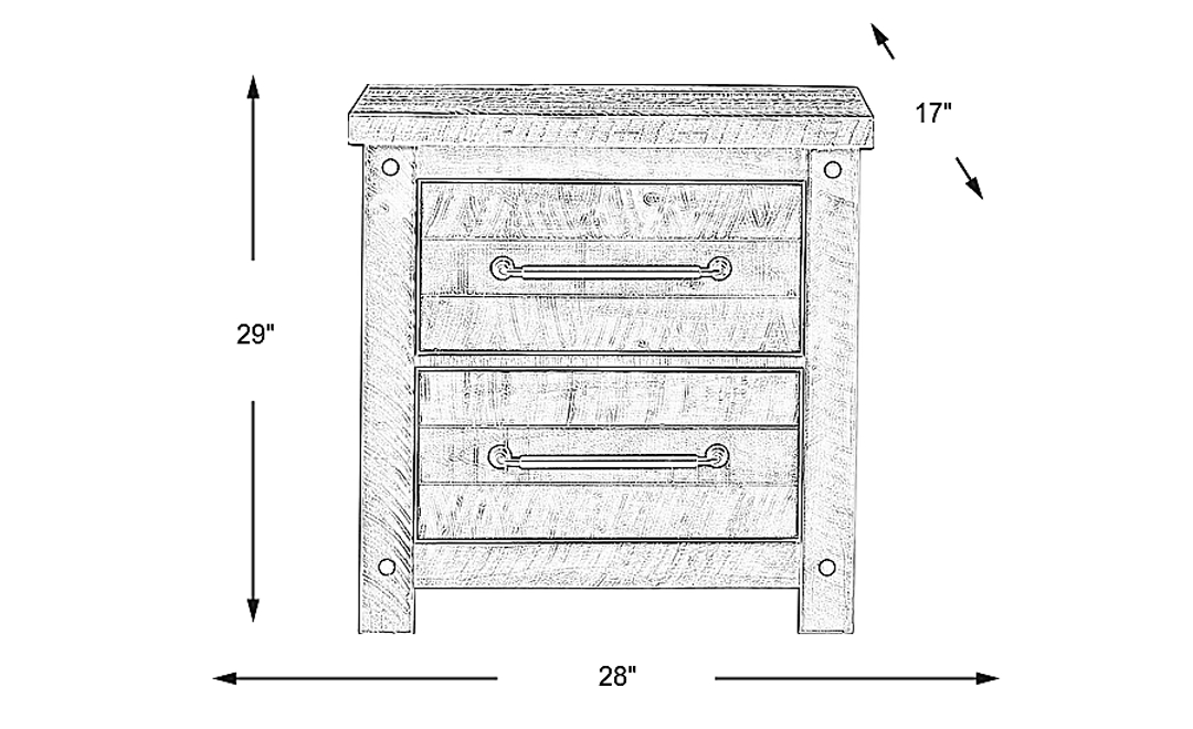 Bretten Crossing Gray Nightstand