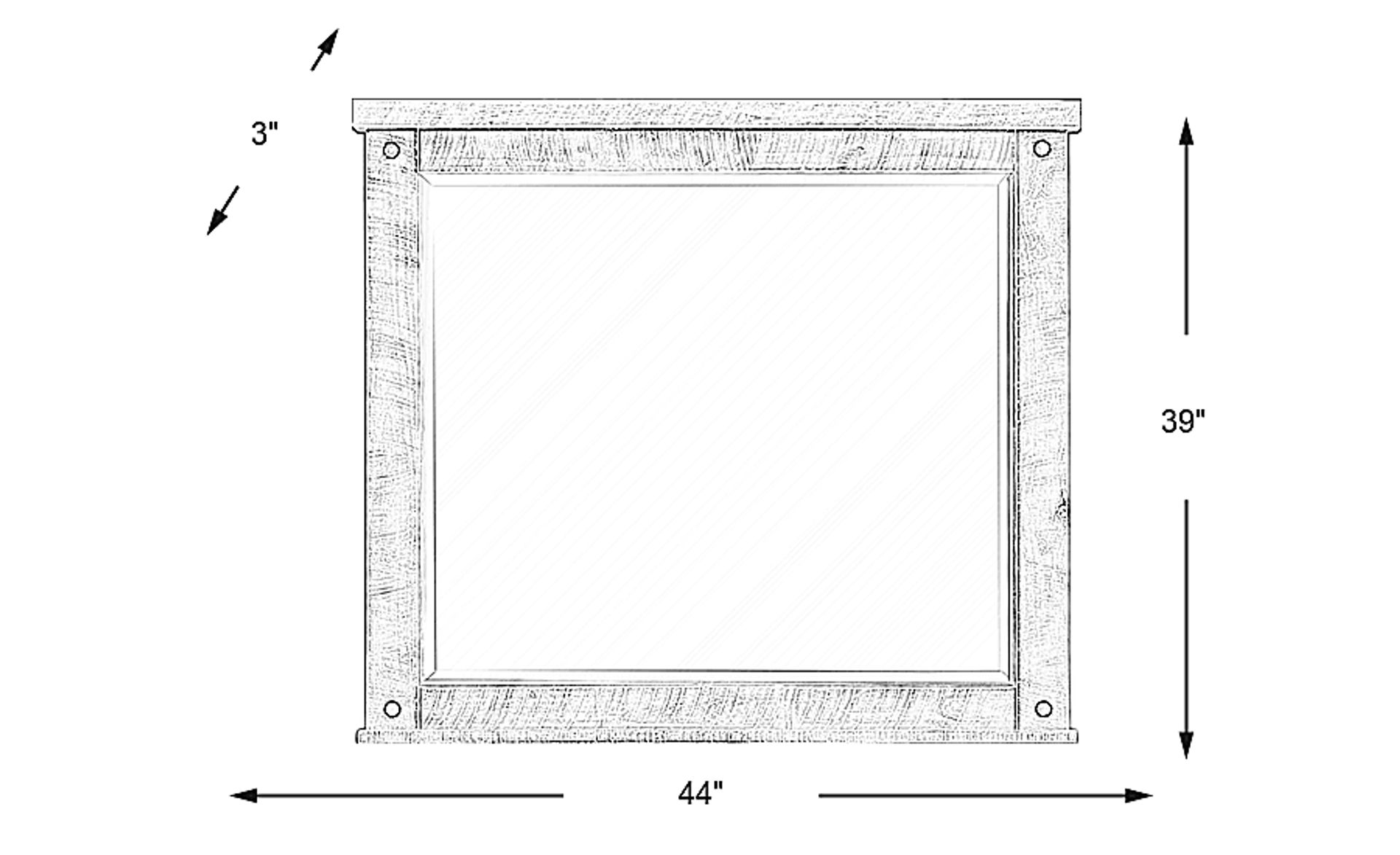 Dimension Image. Please refer to the Dimension Tab on this page for dimension details.