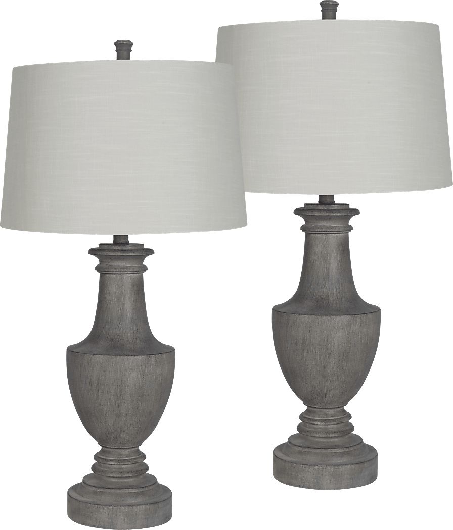 Brettonwood Gray Table Lamps, Set of 2