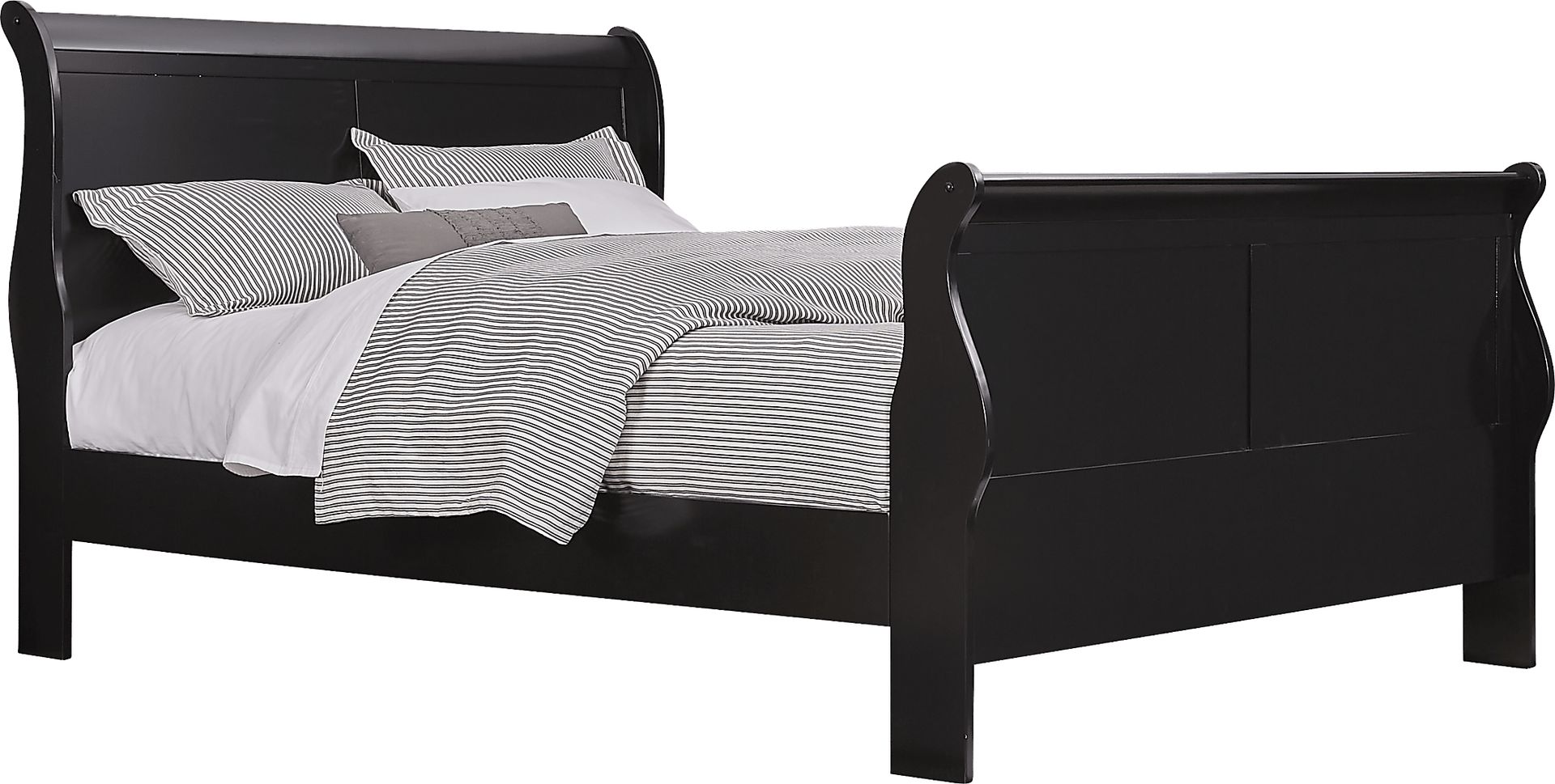 Brevard Black 5 Pc King Sleigh Bedroom - Image 2