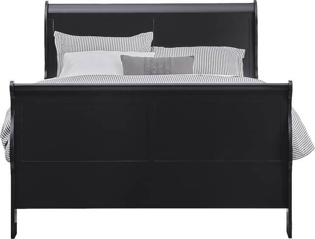 Brevard Black 5 Pc Queen Sleigh Bedroom - Thumbnail - Image 3