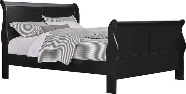 Brevard Black 5 Pc Queen Sleigh Bedroom - Thumbnail - Image 2