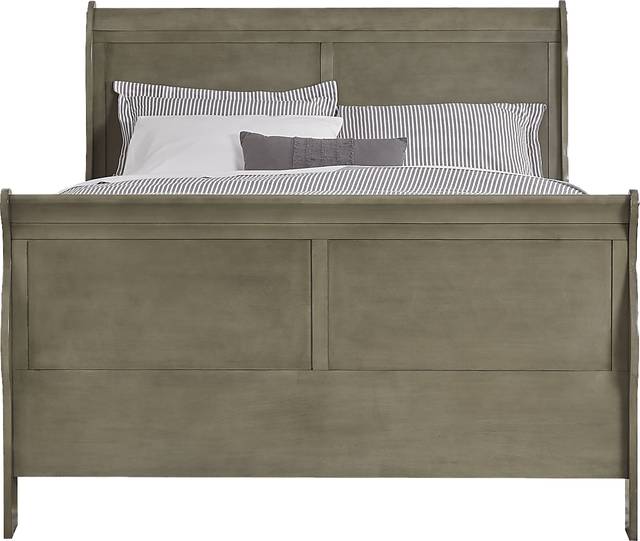 Brevard Gray 5 Pc King Sleigh Bedroom - Thumbnail - Image 3