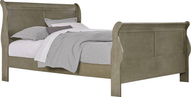 Brevard Gray 5 Pc King Sleigh Bedroom - Thumbnail - Image 2