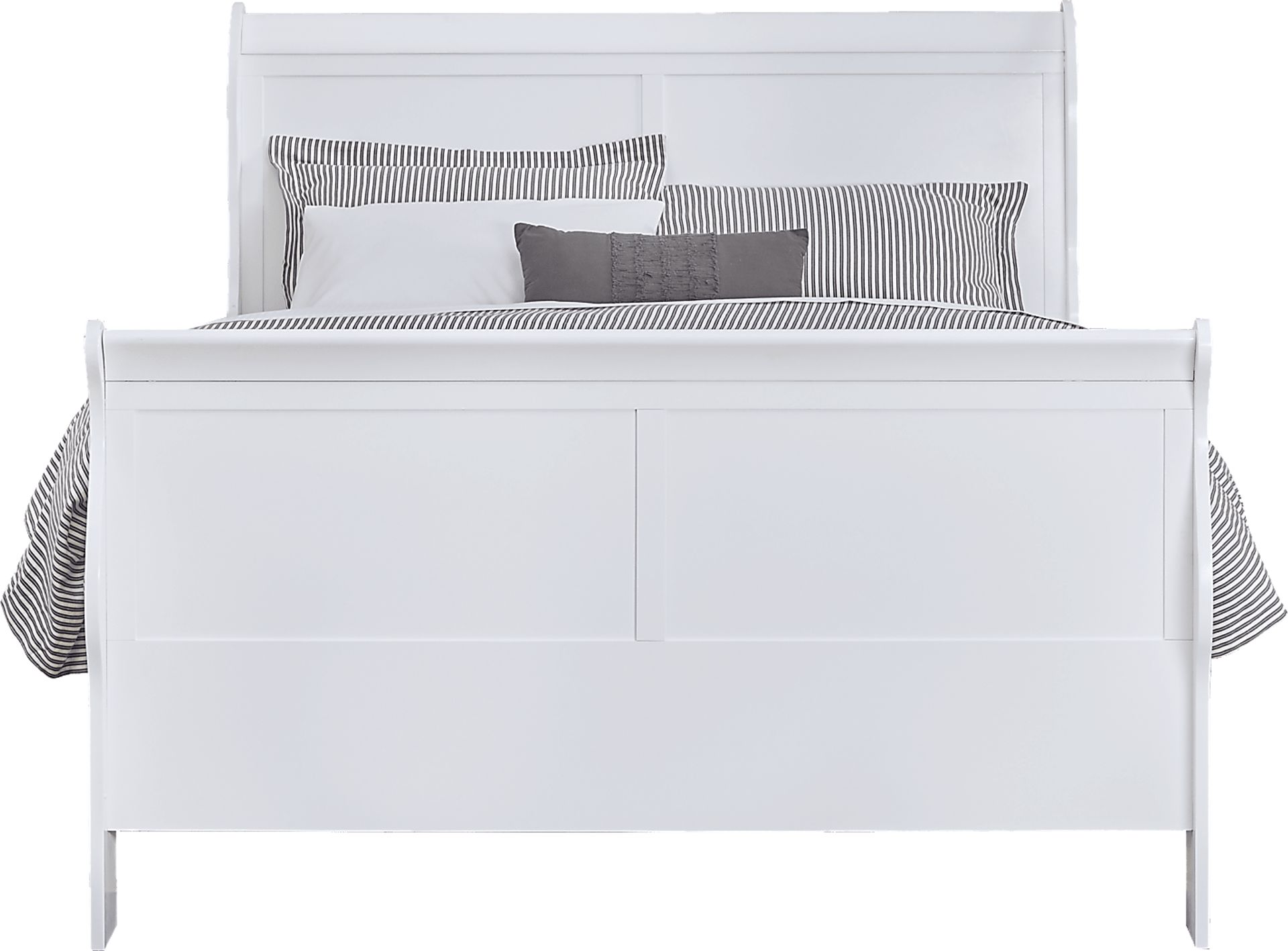 Brevard White 5 Pc King Sleigh Bedroom - Image 3
