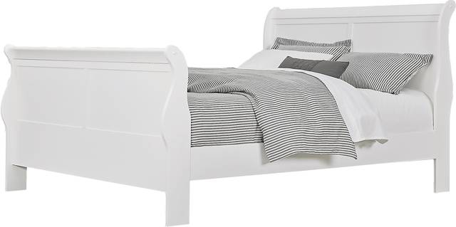 Brevard White 5 Pc King Sleigh Bedroom - Thumbnail - Image 2
