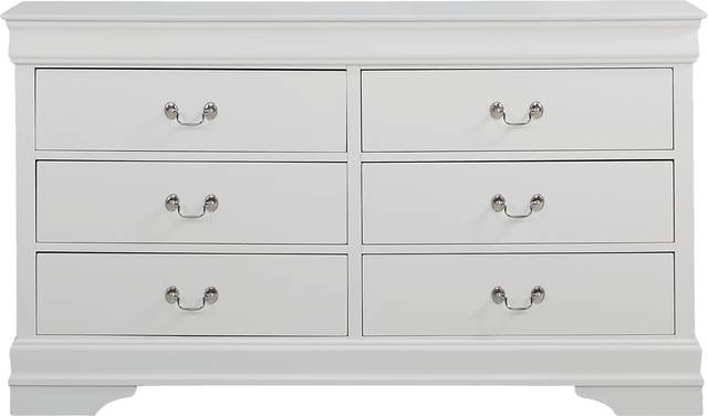 Brevard White 5 Pc King Sleigh Bedroom - Thumbnail - Image 4