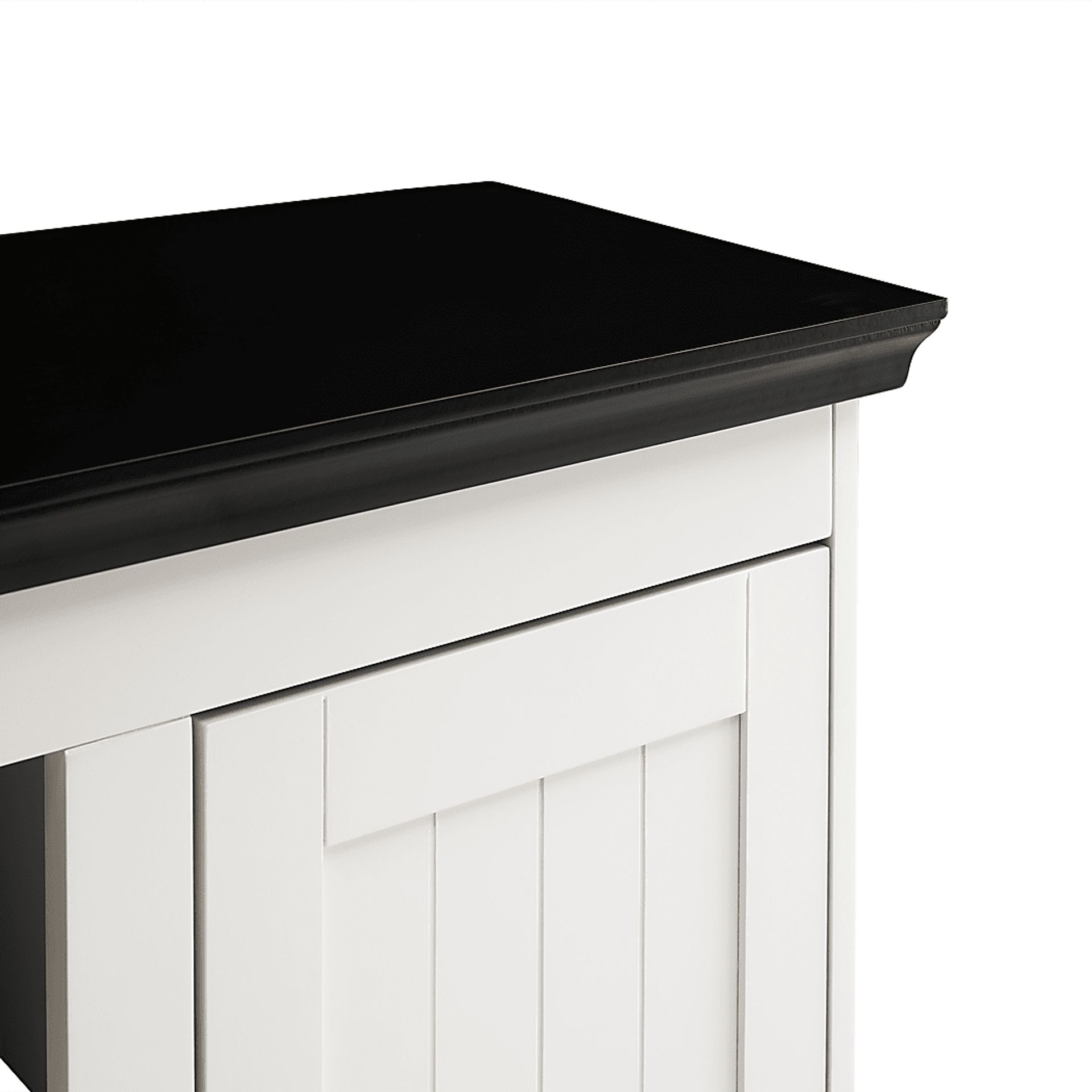 Breyfogle White 66 in. Console With Electric Log Fireplace - Image 8