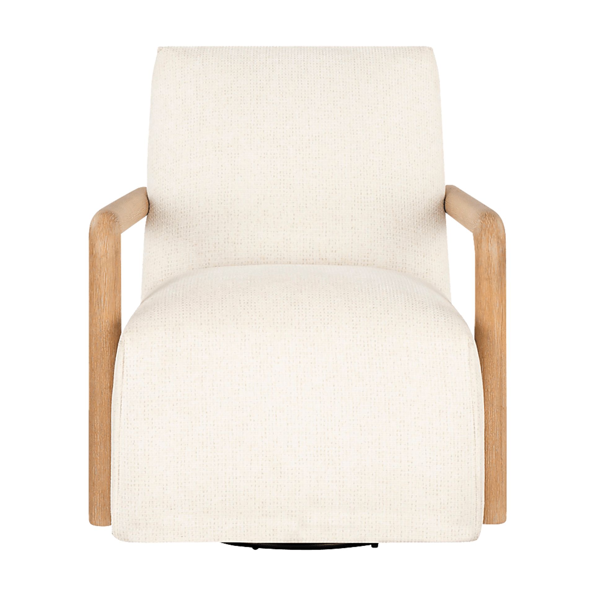 Bria Ivory Swivel Chair - Image 2