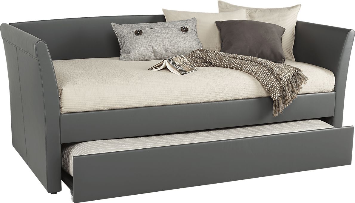 Brianne Gray Daybed with Trundle