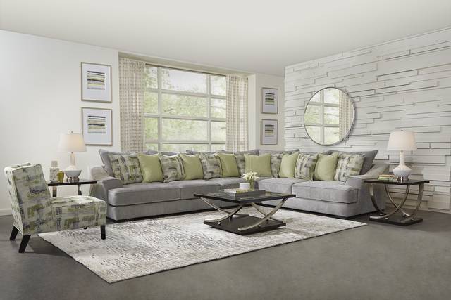 Briar Crossing Gray 4 Pc Sectional - Thumbnail - Image 2