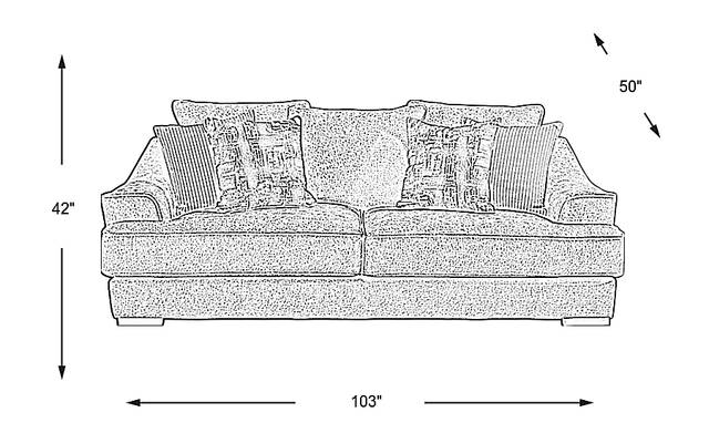 Dimension Image. Please refer to the Dimension Tab on this page for dimension details.