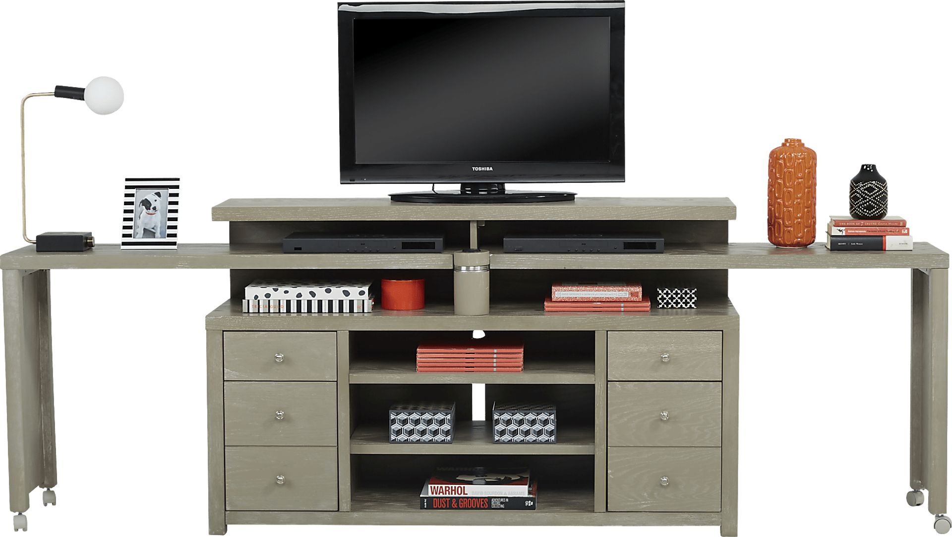 Briar Hill Gray 2 Pc Wall Unit - Image 1