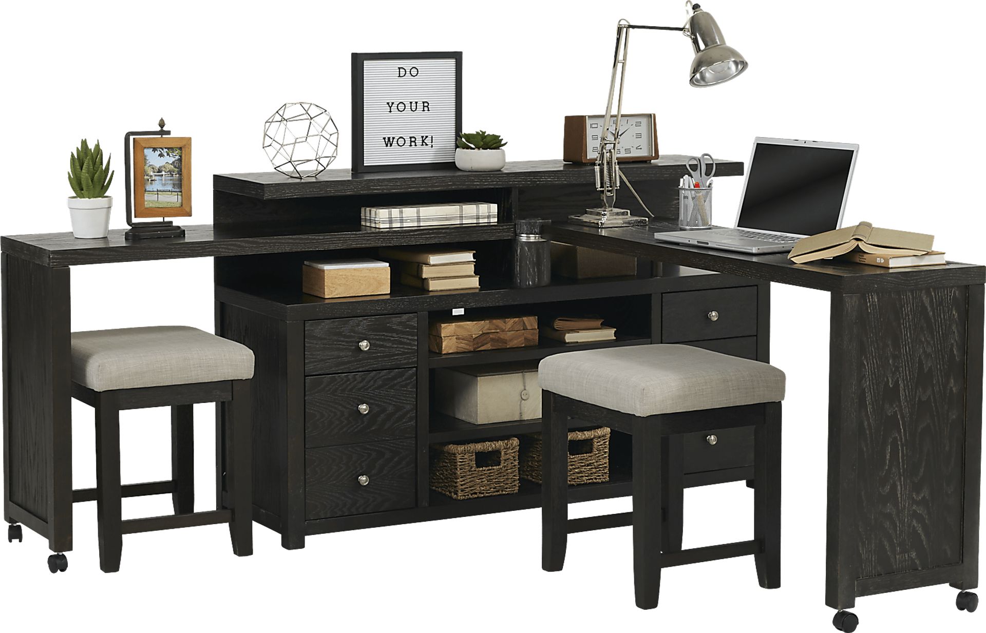 Briar Hill Merlot 4 Pc Wall Unit - Image 2