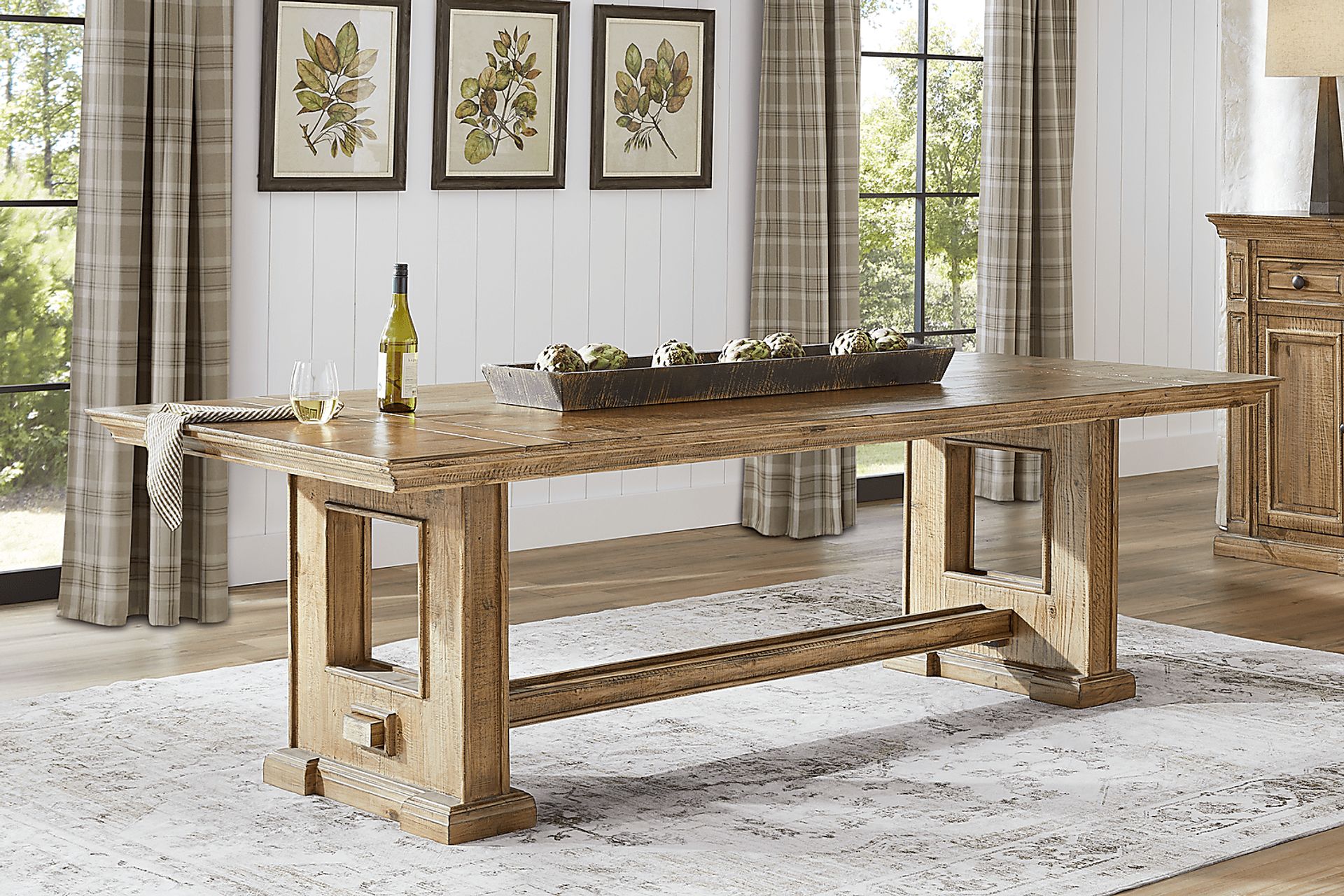 Briar Hill Natural 6 Pc Dining Room with Bench - Image 3