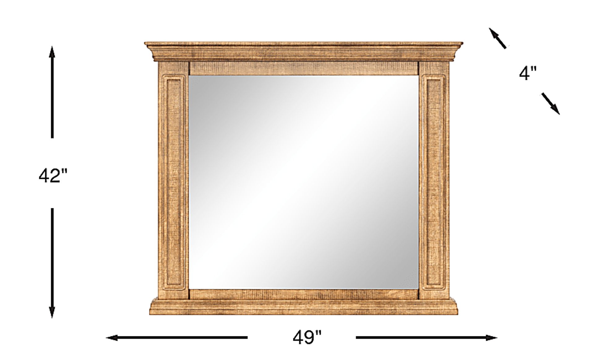 Dimension Image. Please refer to the Dimension Tab on this page for dimension details.