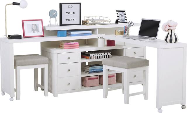 Briar Hill White 4 Pc Wall Unit - Thumbnail - Image 2