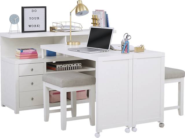 Briar Hill White 4 Pc Wall Unit - Thumbnail - Image 1