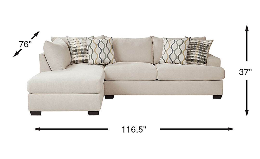 Briar Street 2 Pc Left Arm Chaise Sectional