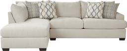 2 pc left arm chaise sectional