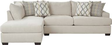 2 pc left arm chaise sectional