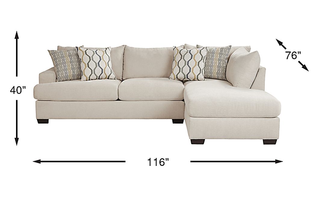 Briar Street 2 Pc Right Arm Chaise Sectional