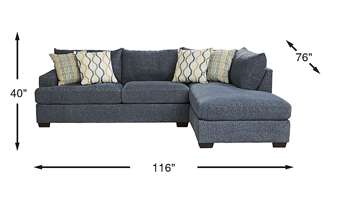 Briar Street 2 Pc Right Arm Chaise Sectional
