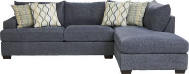 2 pc right arm chaise sectional