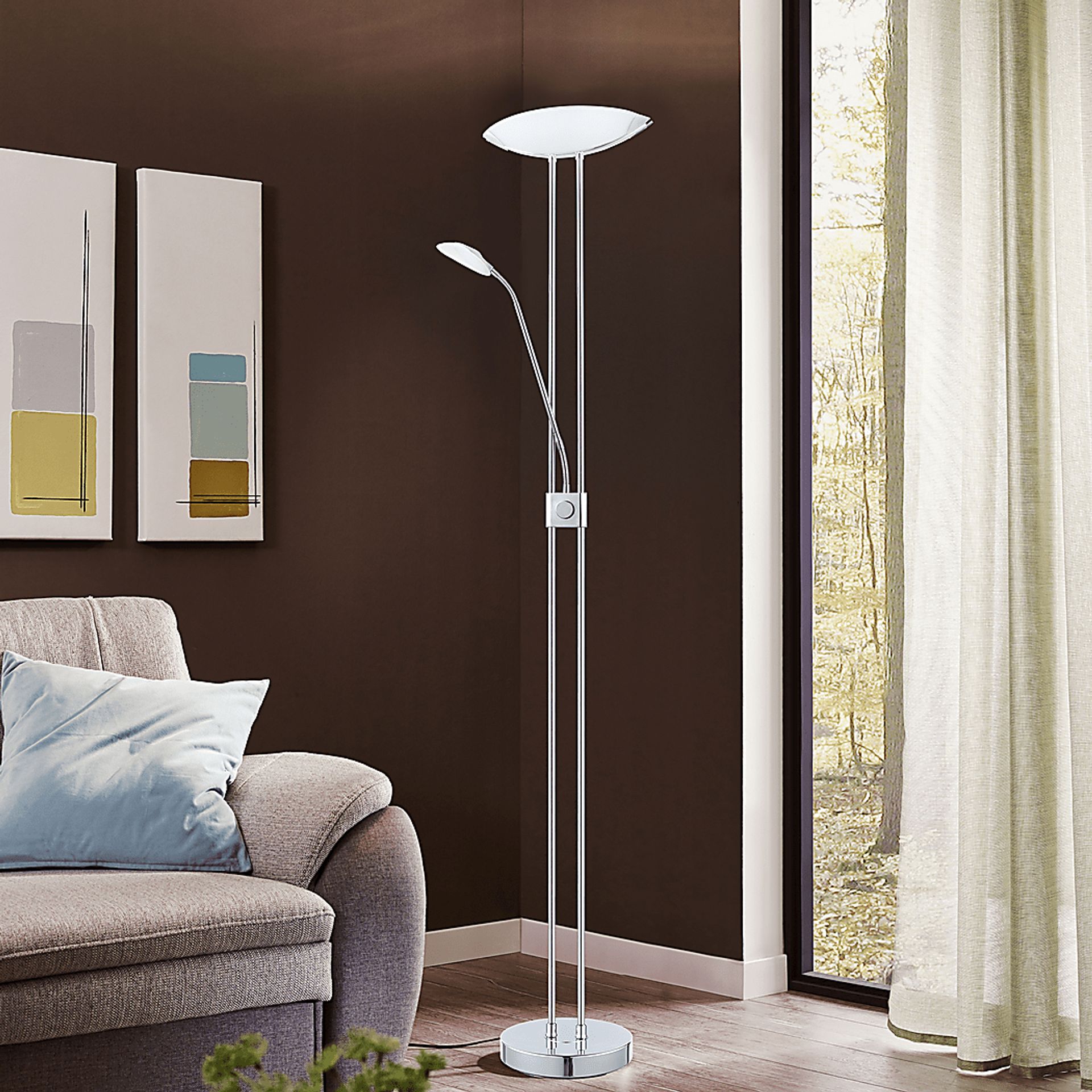 Briarcliff Place Chrome Floor Lamp - Image 2
