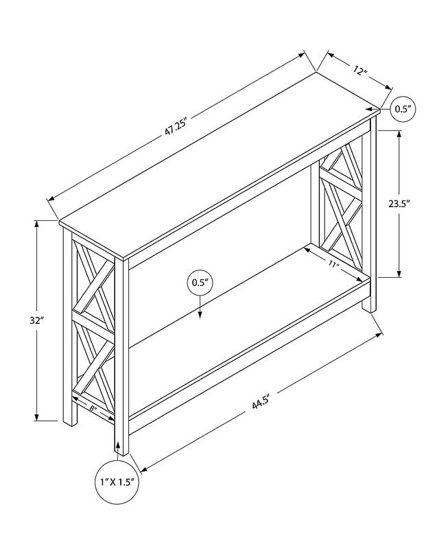 Briarfern Espresso Sofa Table - Thumbnail - Image 4