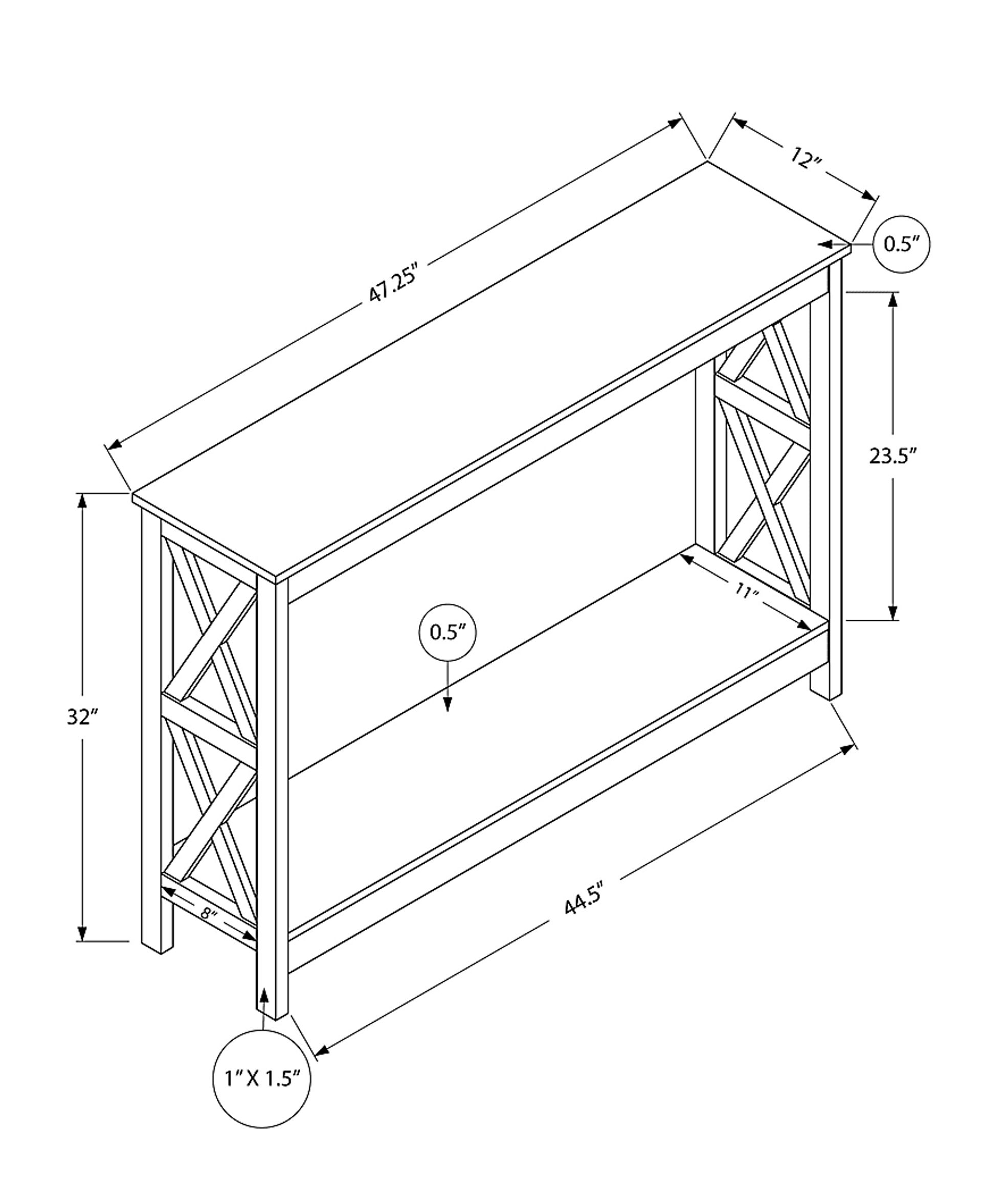 Briarfern Gray Sofa Table - Image 4